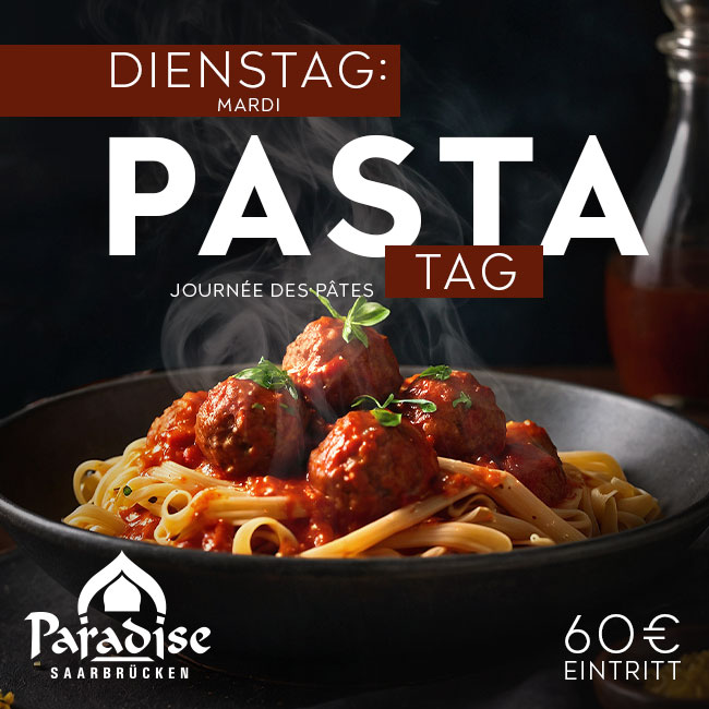 Dienstag: Pasta Tag